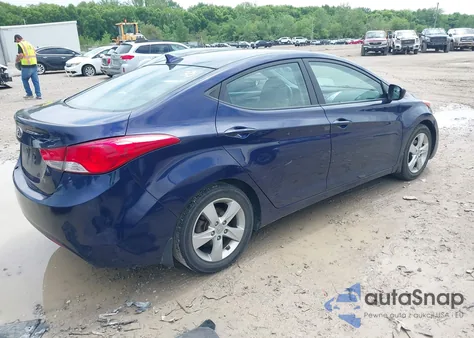 2013 Hyundai Elantra Gls z USA, uszkodzony, nr VIN 5NPDH4AEXDH417226